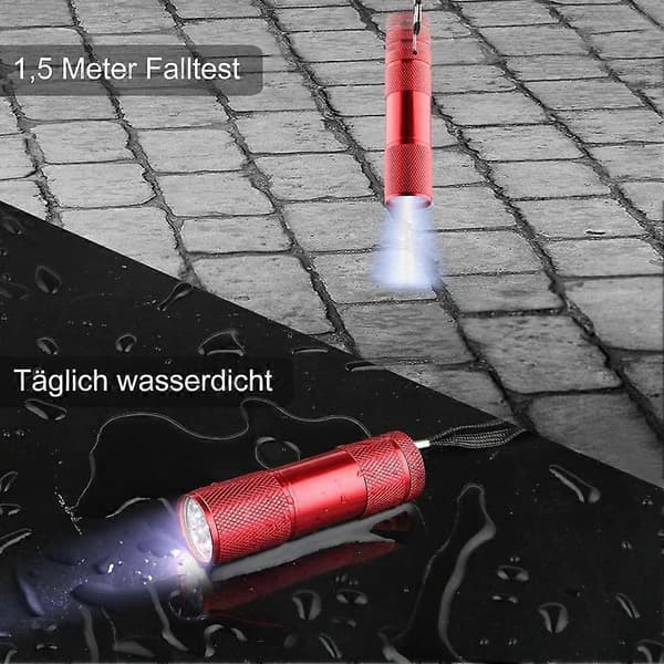 4 st LED-ficklampor, Mini, Vattentät (Utan Batteri)