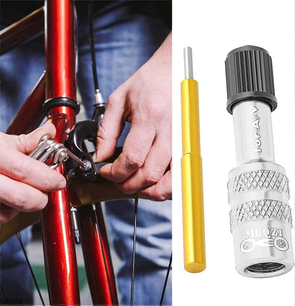 Ventiladapter för Cykeldäck, Adapterkit med Standardpump eller Luftkompressor
