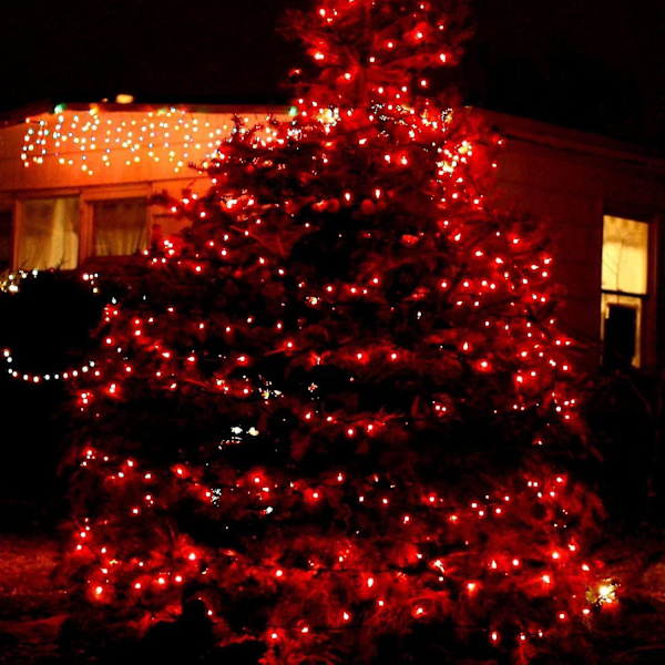 Röda julljus, 33 Ft 150 Count glödlampor Mini String Lights