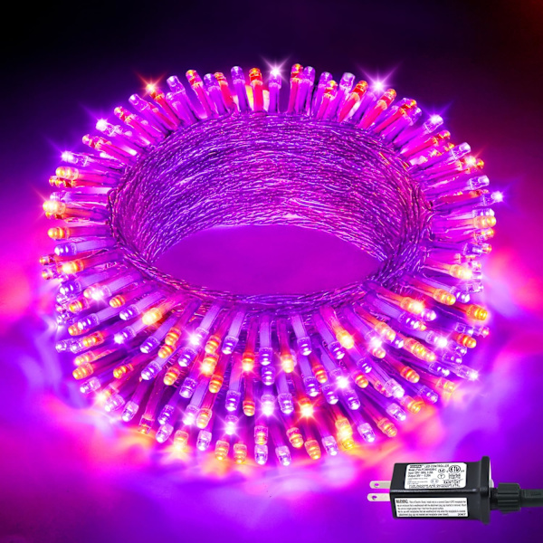 Varmt vita julbelysning inomhus, 10 meter 100 LED-julsträngljus Orange pp