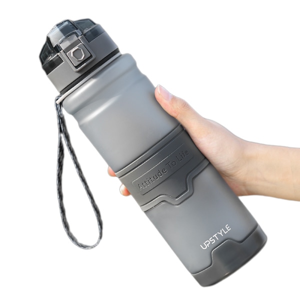 Sportvattenflaska för barn, 500ml/700ml/1000ml - BPA-fri Eco-f grå 1000ml