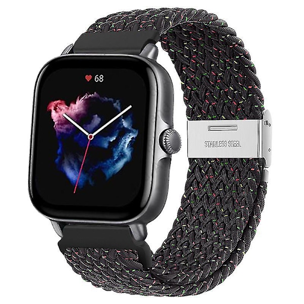 Armband för Amazfit Gts/2/2e/3/gts2 Mini/gtr/3/3pro/gtr2/47mm/stratos/u 2 Black Unity 22mm watch band