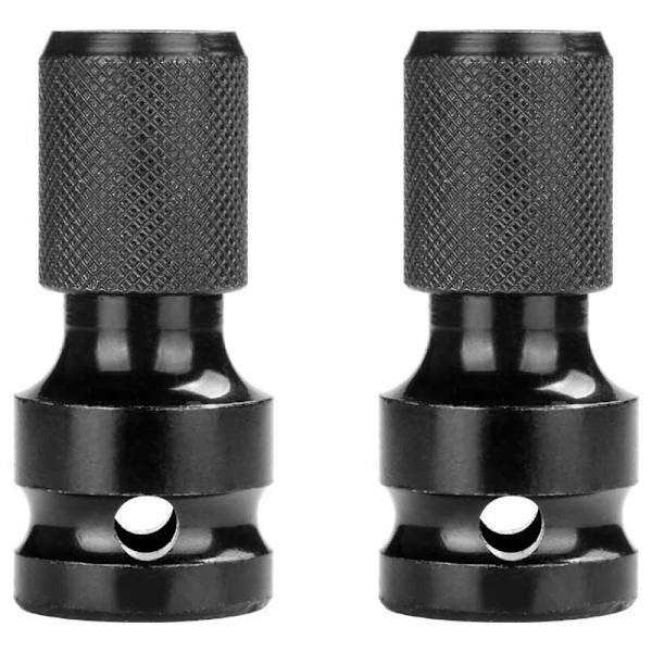 Pieces Socket Adapters 1/2" Square to 1/4" Hex Impact Driver Bit