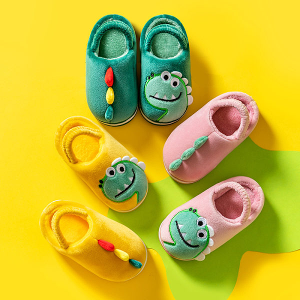 Barn Hem Tofflor Barn Dinosaur Tofflor Toddler Tofflor 22