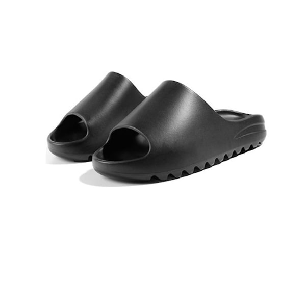 Unisex Pillow Slides Sandaler Halksäkra Supersofta Tofflor Hemmoln Skor Black 40-41