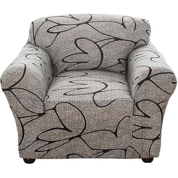 Polyester Sofföverdrag Elastiskt Stretch Soffskydd Överdrag 1-sits 90-130cm