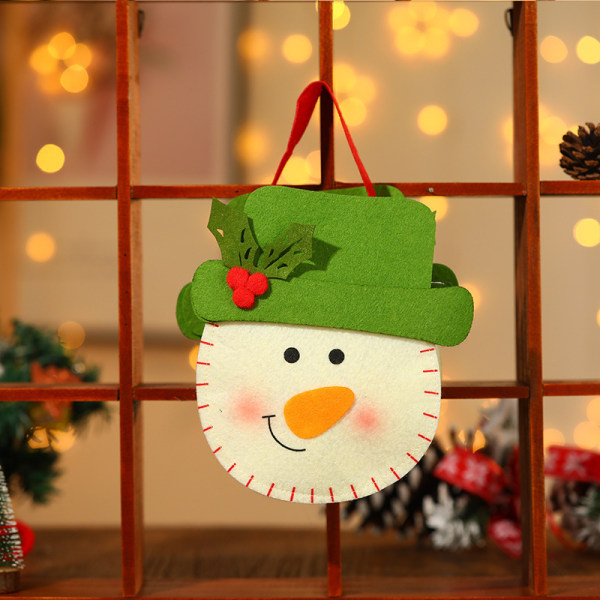 Julklappspåse med dragsko, julmini-presentpåse, jul A