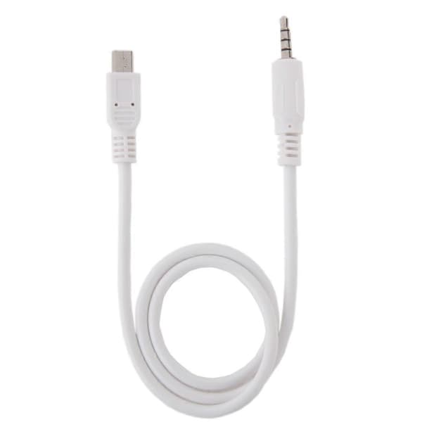 3,5 mm hane till Mini USB hane ljud AUX-kabel, längd: ca 50 cm