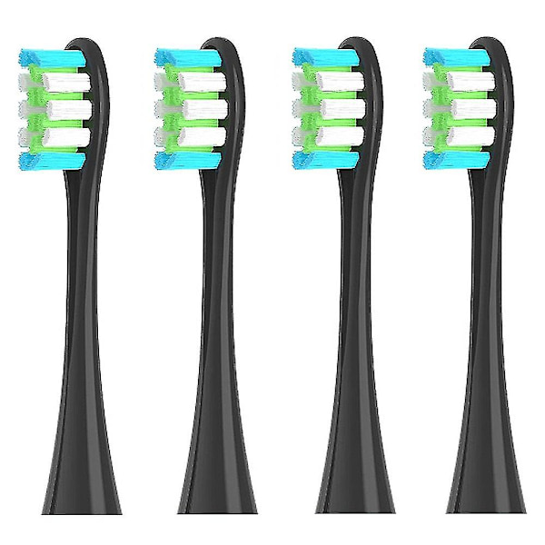4 st Ersättningsborsthuvuden för Oclean X/ X Pro/ Z1/ F1/ One/ Air 2 black