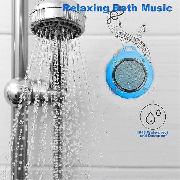 Bärbar Bluetooth-högtalare, med HD Stereo (Blå)