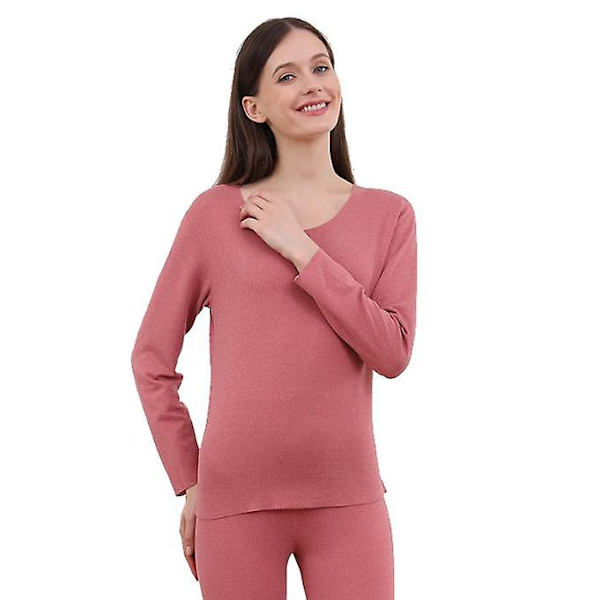 Vuxen Termisk Underkläder Pyjamas Set grey pink Men M