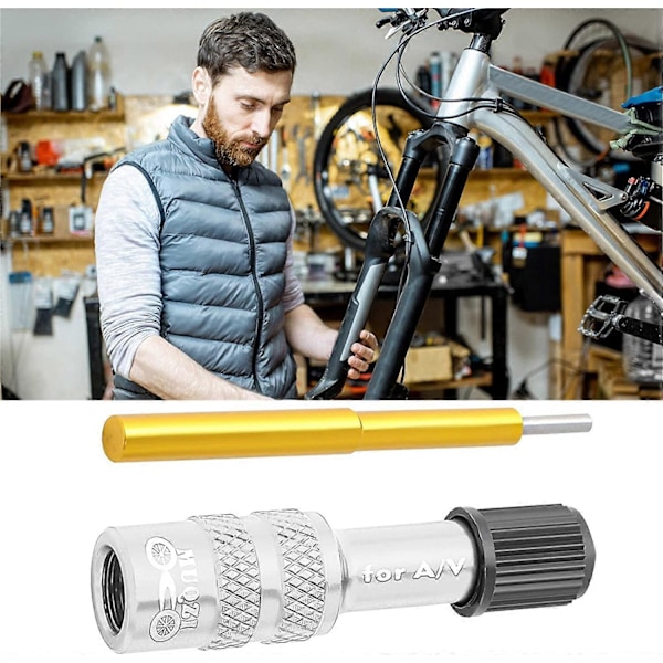 Ventiladapter för Cykeldäck, Adapterkit med Standardpump eller Luftkompressor