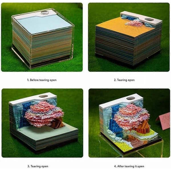 3D Rivkonst Veckokalender 2025 med LED-ljus