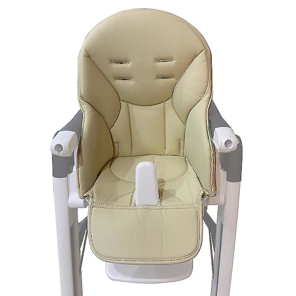 Bebetter Baby Dining Chair Sittdyna Pu Läder Sandwich Sponge Com beige