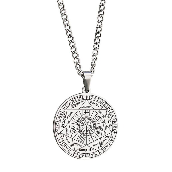 7 Archangels Pendant Seal Of Solomon Tetragrammaton Men Angels S Silver