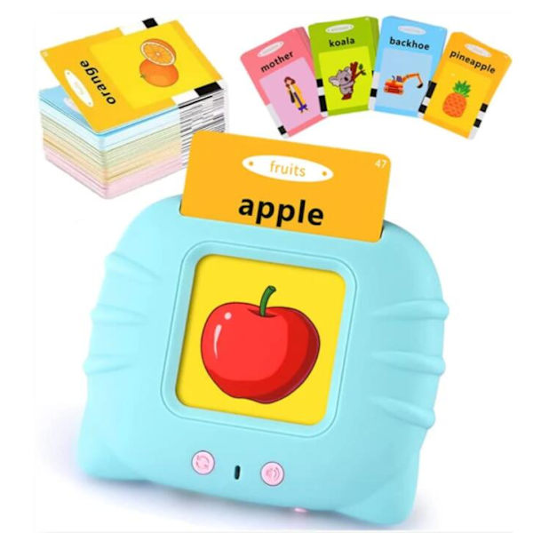Hörbara Flashcards för Barn blå