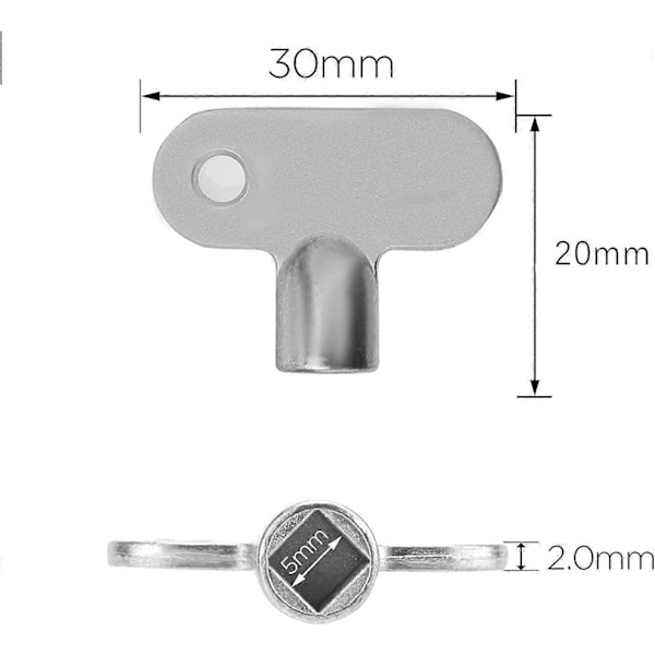Luftningsnyckel för element, 4 st Element Luftningsplugg Ventil Luftningsventil Nyckel Luftningsnycklar Element Elementnyckel