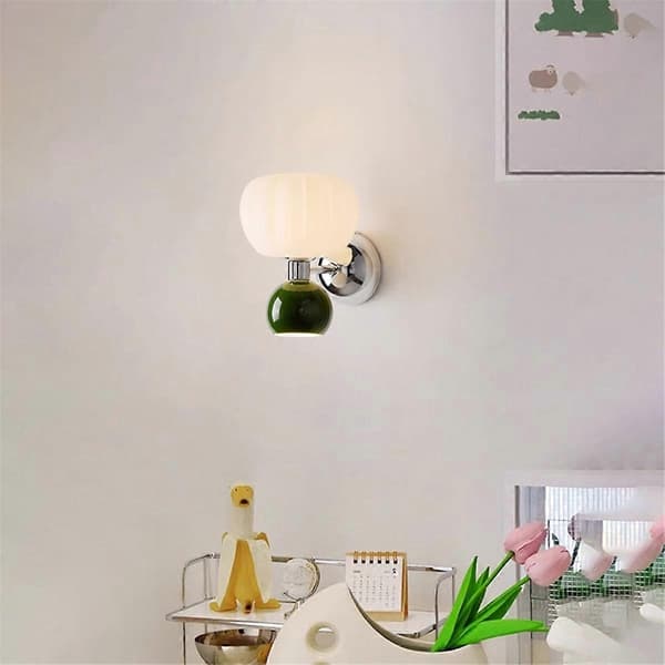 Heminredning Vägglampor Järn Material Väggbelysning Modern Mjuk Stil Pumpaform Sovrum Lustrar