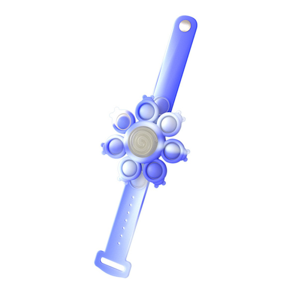 Avlastande Snurrande Pop-Bubbla Armband med Ljus cyan