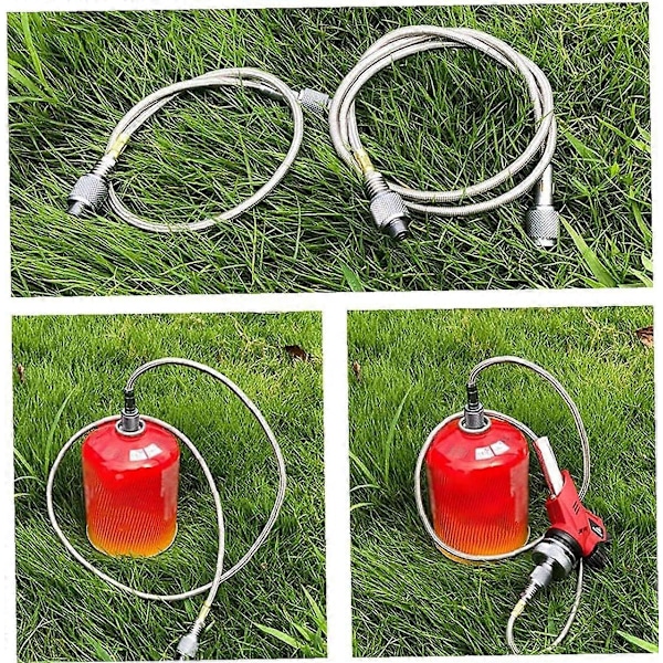 Gasolpåfyllningsadapter, Bärbar gasoltanksadapter för utomhusbruk, Stove Tillbehör för Camping