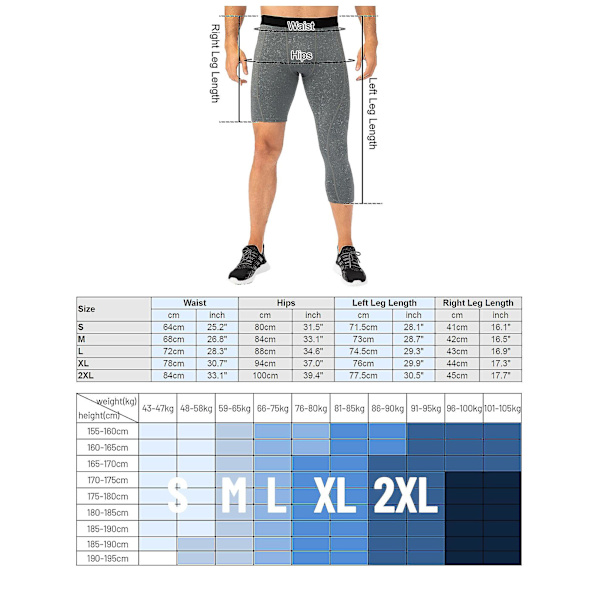 Män One Leg Leggings Kompatibla Basket Sidofickor Fitness Traini Red Small