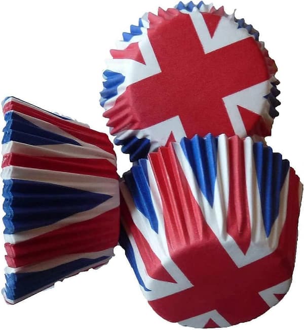 200 st Union Jack Pappersformar för Muffins