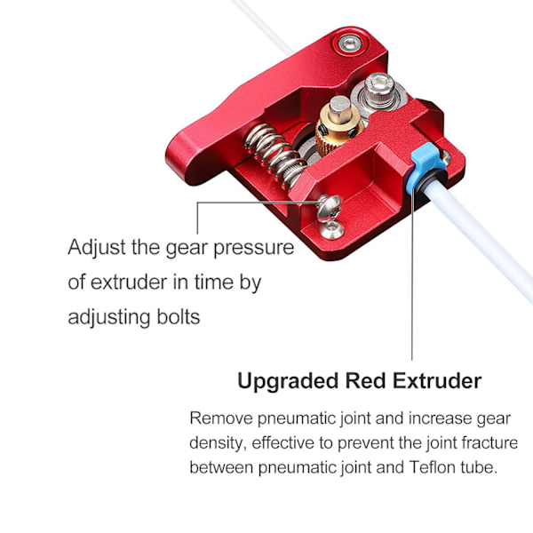 Extruder för Ender 3 3D-skrivare Aluminium Drive Feed Bowden Extruders Uppgradering Tillbehör Kit för Ender 3, Ender 3 Pro, Ender 3 V2, Ender 3 Max, C