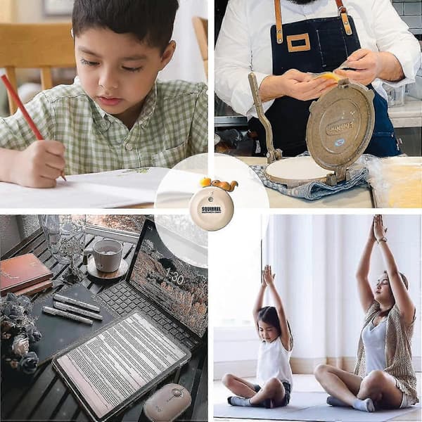 (2 ST) Timer för barn, magnetisk, 60-minuters visuell timer, söta mekaniska timers för klassrum, matlagning, läsning, gym
