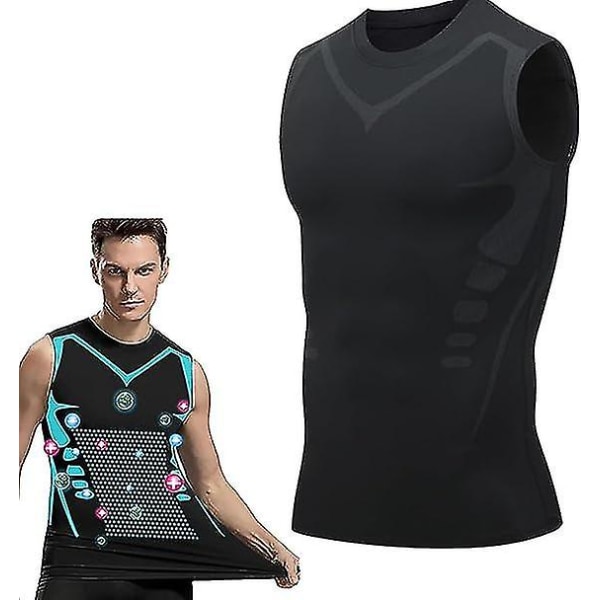 Ionic Shaping Vest, Body Shaper för män, 2023 ny version Ionic Shaping Ve