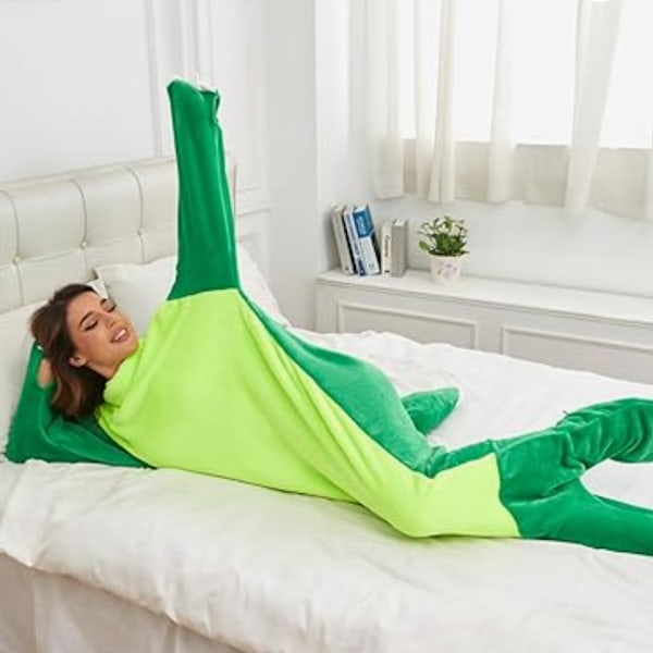 Hajtäcke för Vuxna - Bärbar Hajtäcke Super Mjukt Mysigt Flanell H green 210cm