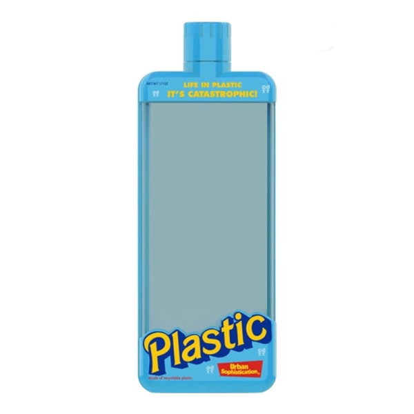 Sportvattenflaska Barbie Vattenkopp 500ml Praktisk Kopp Platt Kopp (bl