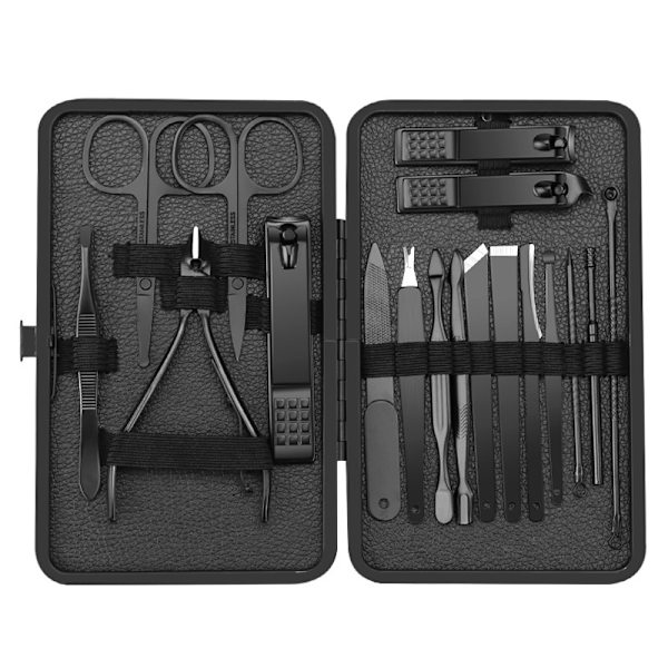 18 delar Professionell Manikyr Nagelklippare Set - Porta