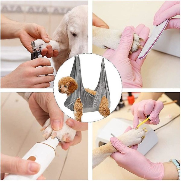 Pet Groomings Hängmatta Bekvämt kompatibel Badnagelklippning Comp L (17.5kg-30kg) pink set