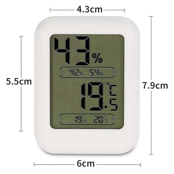 Digital Termometer Inomhus Termometer Hygrometer Digital Termometer Hygrometer Temperatur Luftfuktighetsmätare