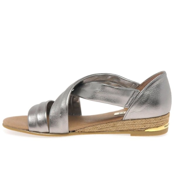 Zara Espadrillos dam Pewter (acero) 8 Uk/41 Eu