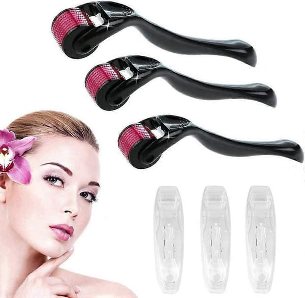 3-pack 540 Titanium Microneedling Ansiktskit För Ansikte, Kropp