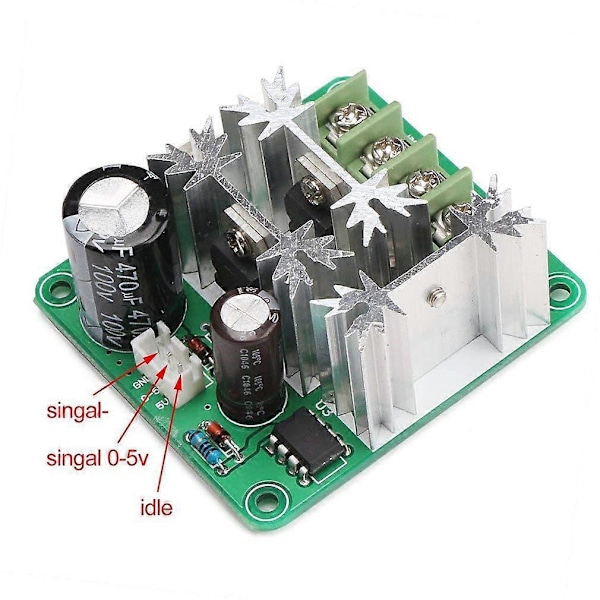 6V-90V 15A DC Motorvarvtalsreglering 16KHZ PWM-styrenhet Varvtalsregulatormodul Stöd PLC-styrning