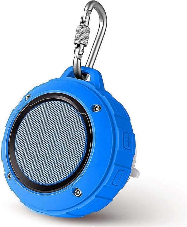 Bärbar Bluetooth-högtalare, med HD Stereo (Blå)