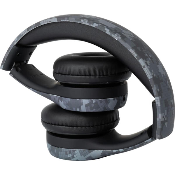 Snug Play+ Barnhörlurar med volymbegränsning för småbarn (pojkar/flickor Black Digi Camo