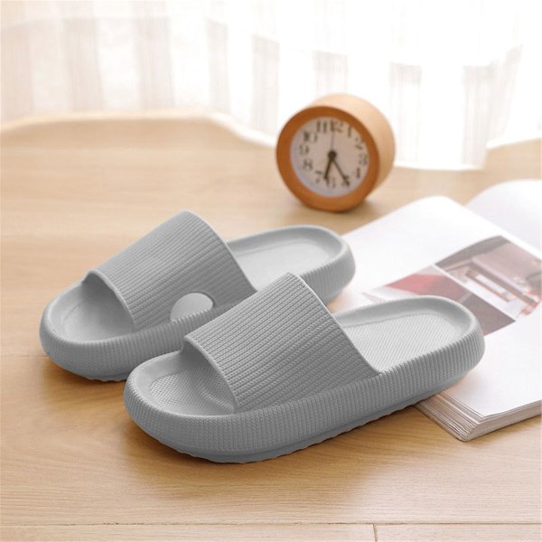 Badtofflor Badmoln Tofflor Gummibadtofflor Halksäkra Mullor Ga Gray 38-39