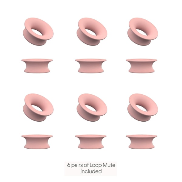 12PCS öronproppar för Loop Engage, Mute Earplugs för Loop Experience, Ear Plug Switch Pink