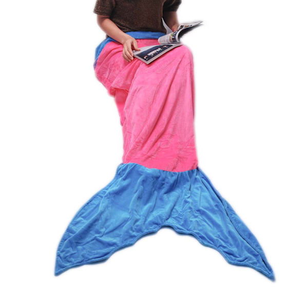 Barnhajfilt Bästa presenterna -- Varm vardagsrumssoffa filt Sleepin Mermaid 142CM