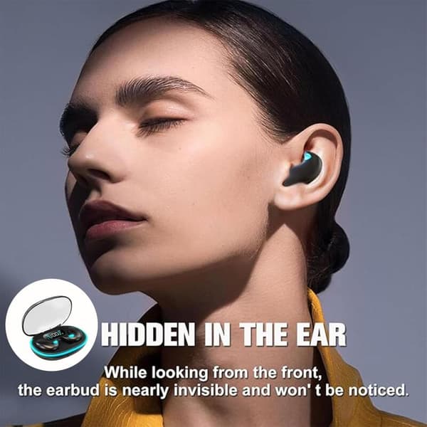 Sleep Dedicated X55 Bluetooth Hörlurar Digital Display Mini Brusreducering