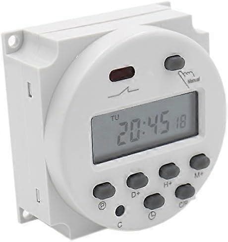 Digital LCD Ström Veckovis Programmerbar Timer Relä Switch CN101A DC 24V 16 Amp SPST