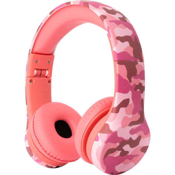 Snug Play+ Barnhörlurar med volymbegränsning för småbarn (pojkar/flickor Pink Camo