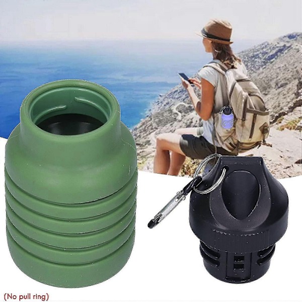 18.5 Oz Sportvattenflaska Vikbar Vattenflaska (Armégrön)