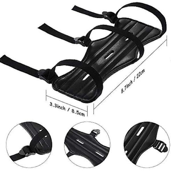 4-pack Bågskytte Armskydd Läder Underarmsskydd Justerbart Bågarmsskydd Armskydd För Jakt