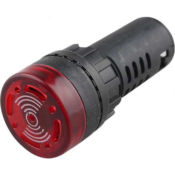 AD16-22SM LED Summer Varningssignal Indikatorlampa Blinkande DC 12V 20mA 22mm Diameter
