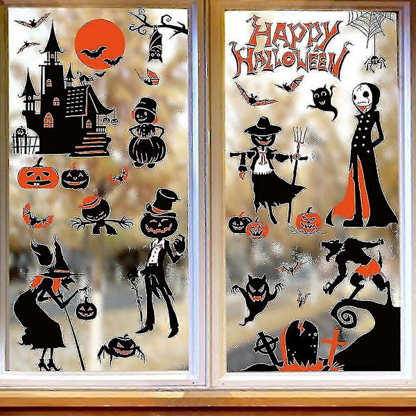Halloween Dekorationer, Halloween Fönsterdekorationer, Dekaler För Halloween