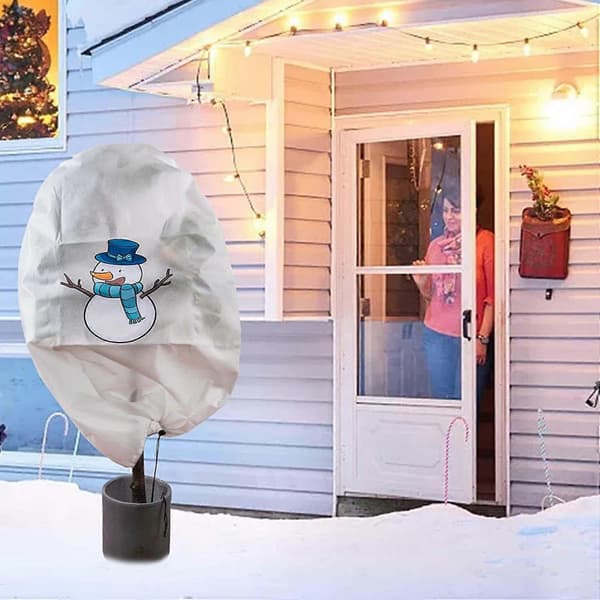 Vinterfrost Trädskydd med Dragskopåsar Buskar Växtskydd